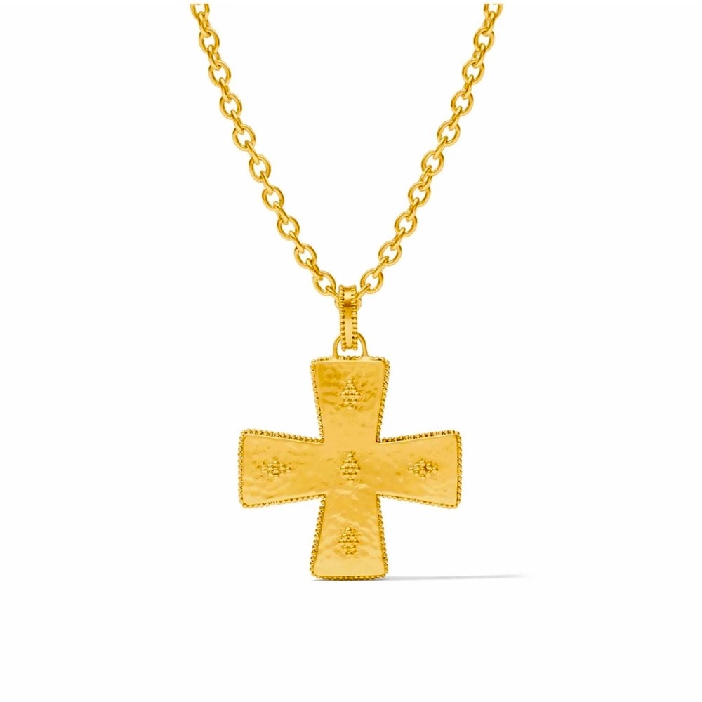 Julie Vos Gold Cross Necklace